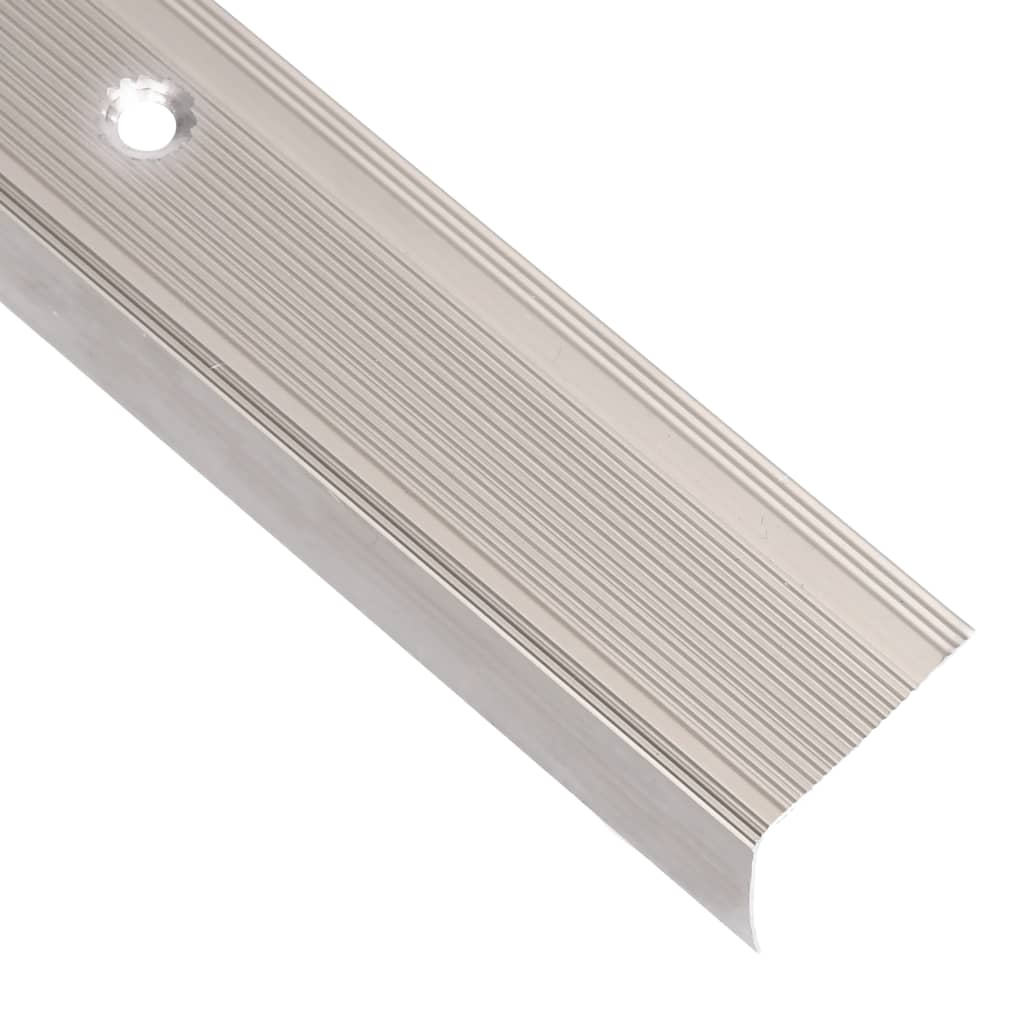 Profili a L per Gradini 30 pz in Alluminio 67 cm Champagne