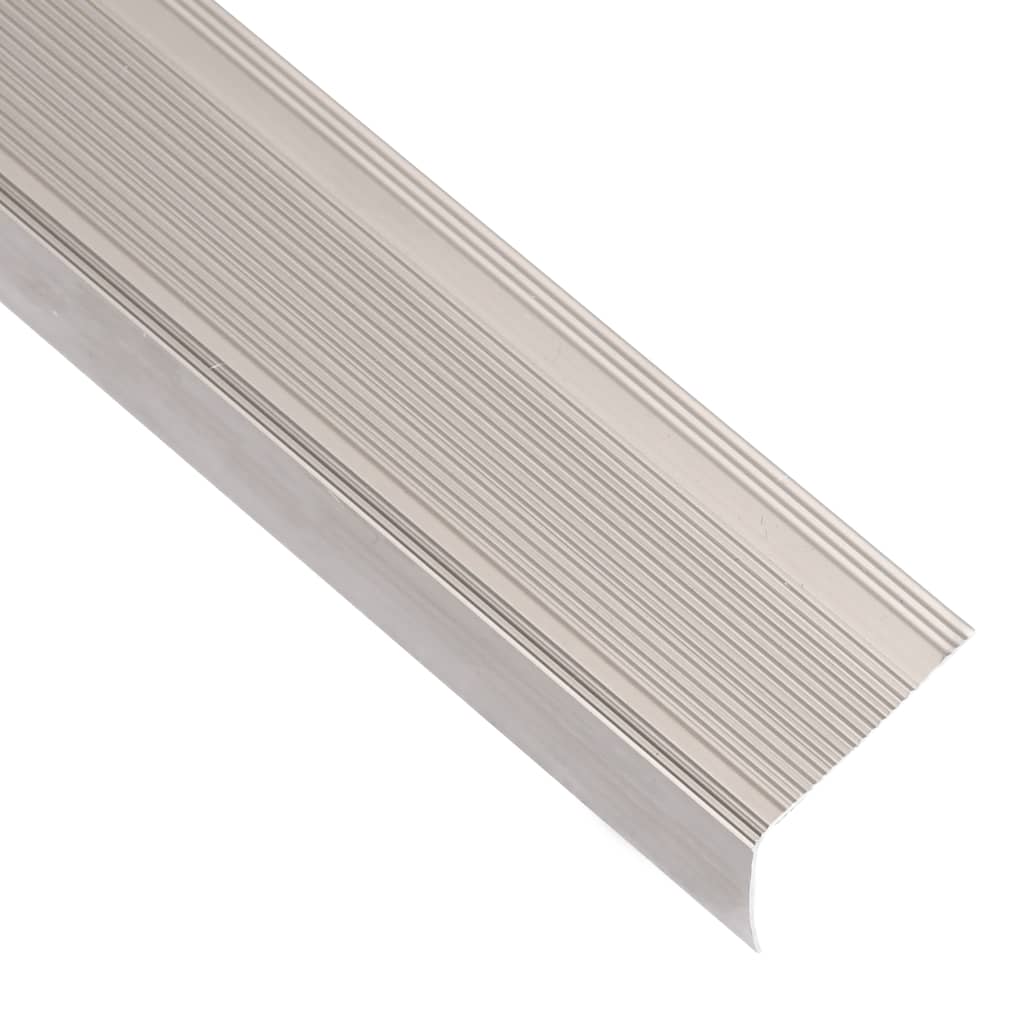 Profili a L per Gradini 15 pz in Alluminio 67 cm Champagne