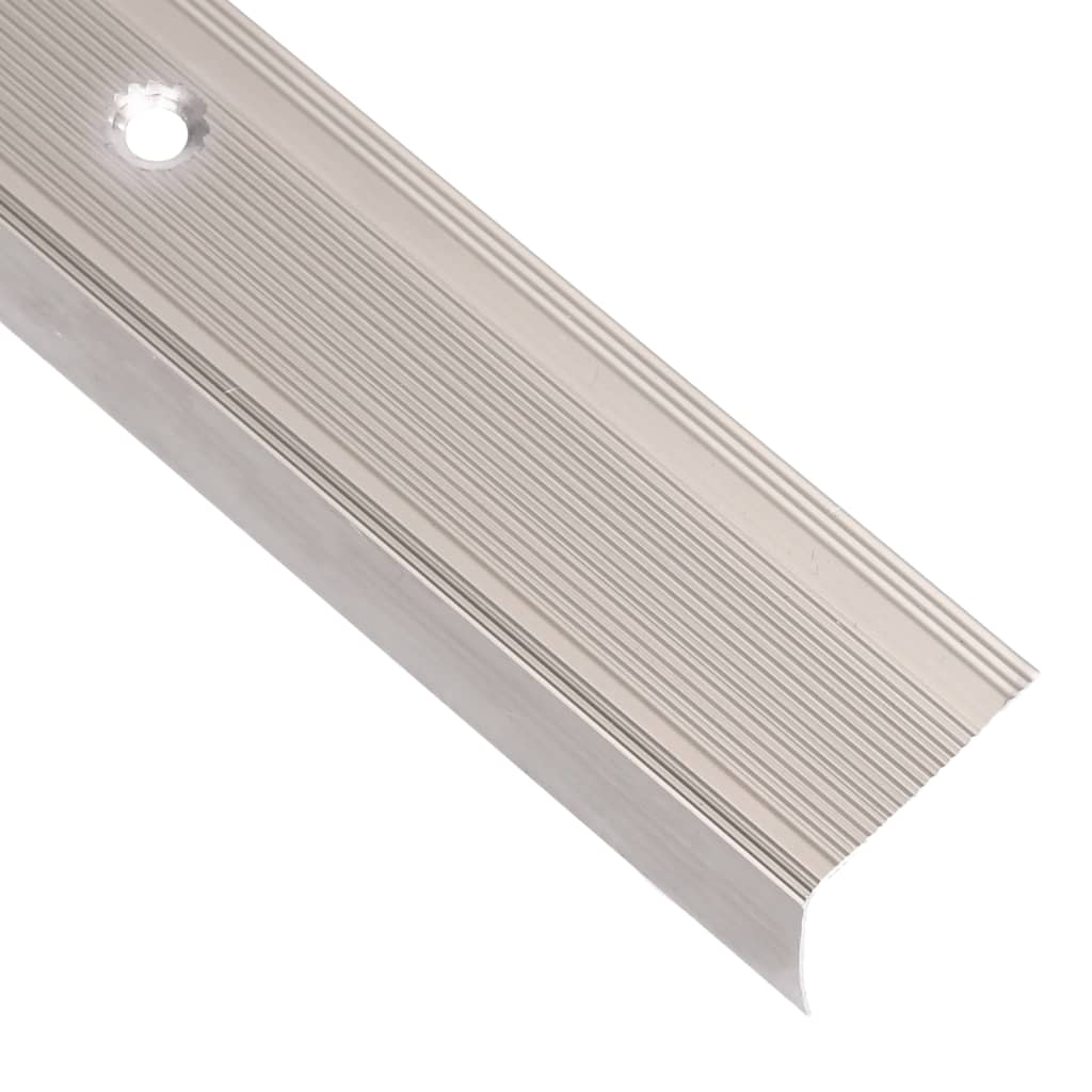 Profili a L per Gradini 30 pz in Alluminio 67 cm Champagne