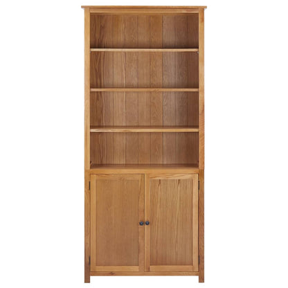 Libreria a 2 Ante 90x30x200 cm in Massello di Rovere