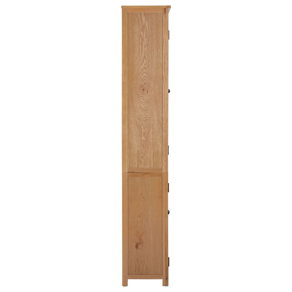 Libreria a 2 Ante 90x30x200 cm in Massello di Rovere