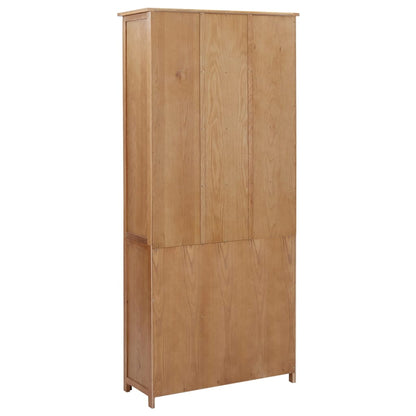 Libreria a 2 Ante 90x30x200 cm in Massello di Rovere