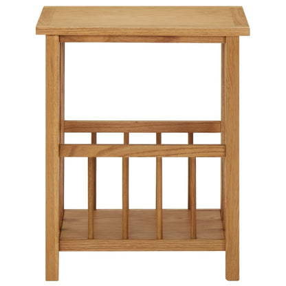 Tavolino con Portariviste 45x35x55 cm Massello di Rovere