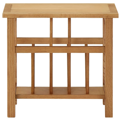 Tavolino con Portariviste 45x27x42 cm Massello di Rovere