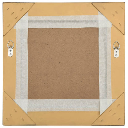 Specchio da Parete Stile Barocco 40x40 cm Oro