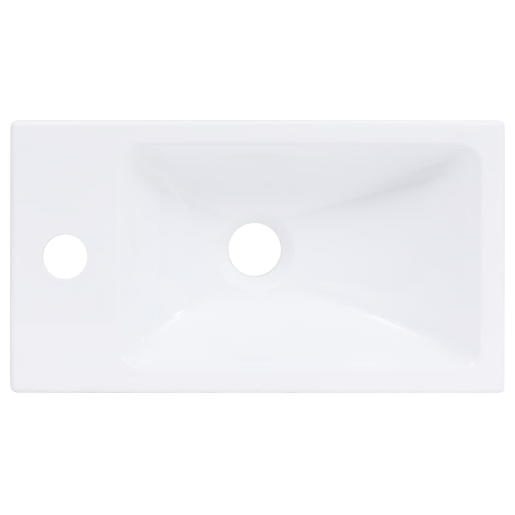 Lavabo 400x220x90 mm in SMC Bianco