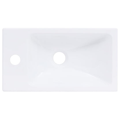 Lavabo 400x220x90 mm in SMC Bianco