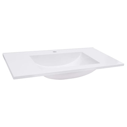 Lavabo da Incasso 750x460x130 mm in SMC Bianco