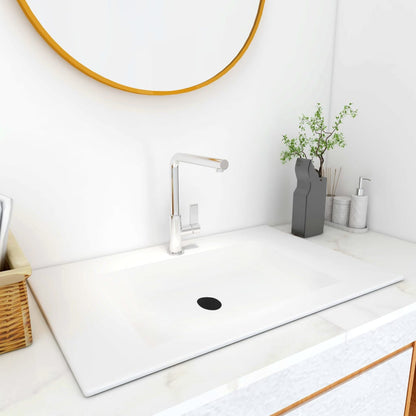 Lavabo da Incasso 750x460x130 mm in SMC Bianco