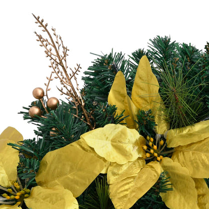 Ghirlanda di Natale con Lucine LED Verde 60 cm in PVC