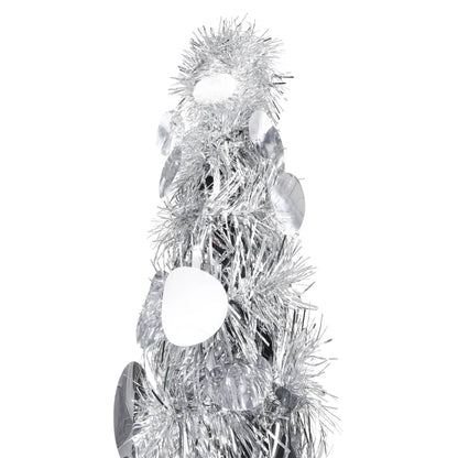 Albero di Natale Artificiale Apribile Argento 180 cm PET