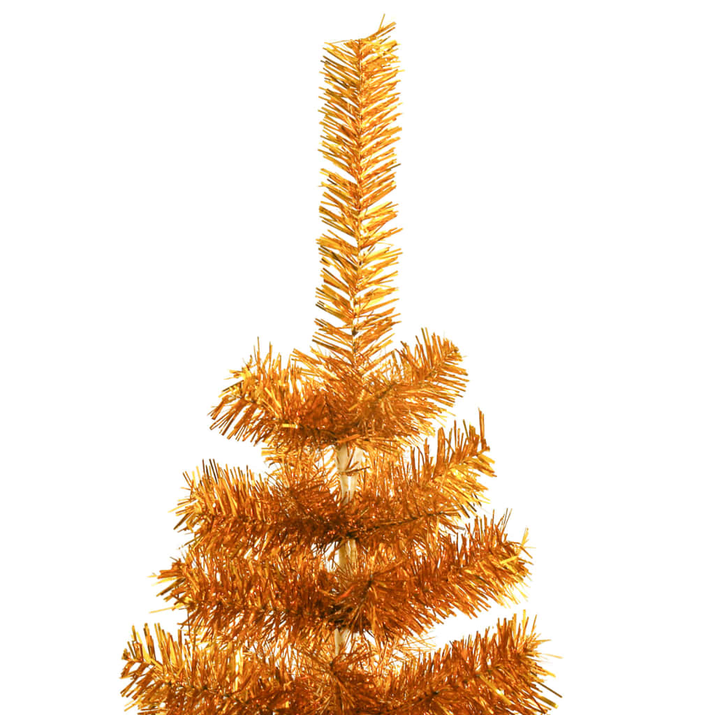 Albero di Natale Artificiale con Supporto Oro 150 cm PET
