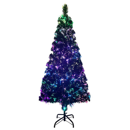 Albero di Natale con Supporto Verde 240 cm in Fibra Ottica