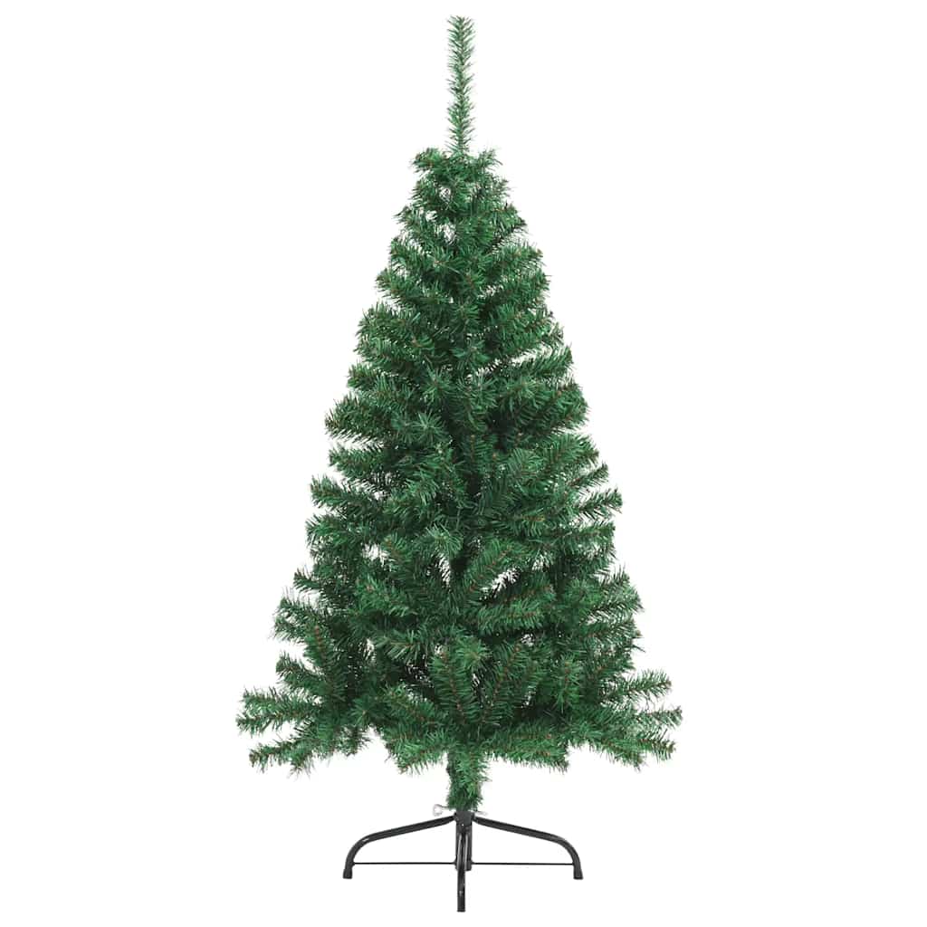 Albero di Natale Artificiale MetÃ  con Supporto Verde 150 cm PVC