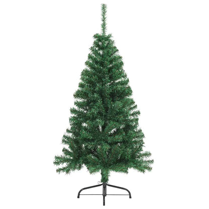 Albero di Natale Artificiale MetÃ  con Supporto Verde 150 cm PVC
