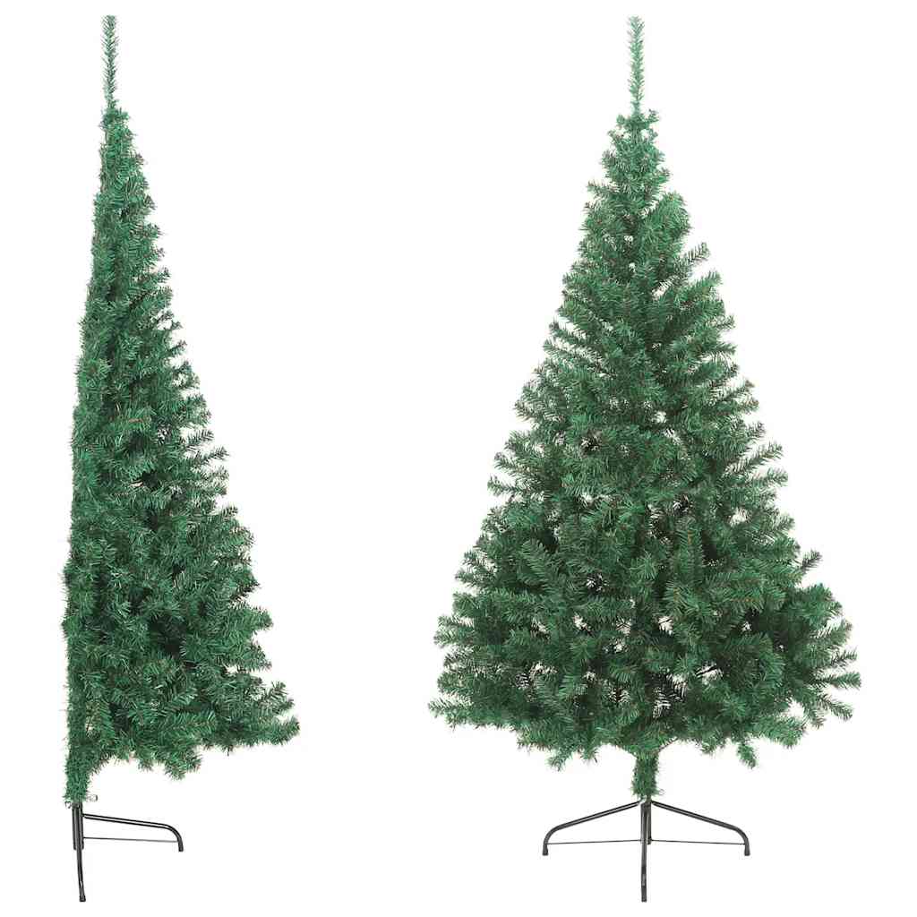 Albero di Natale Artificiale MetÃ  con Supporto Verde 180 cm PVC