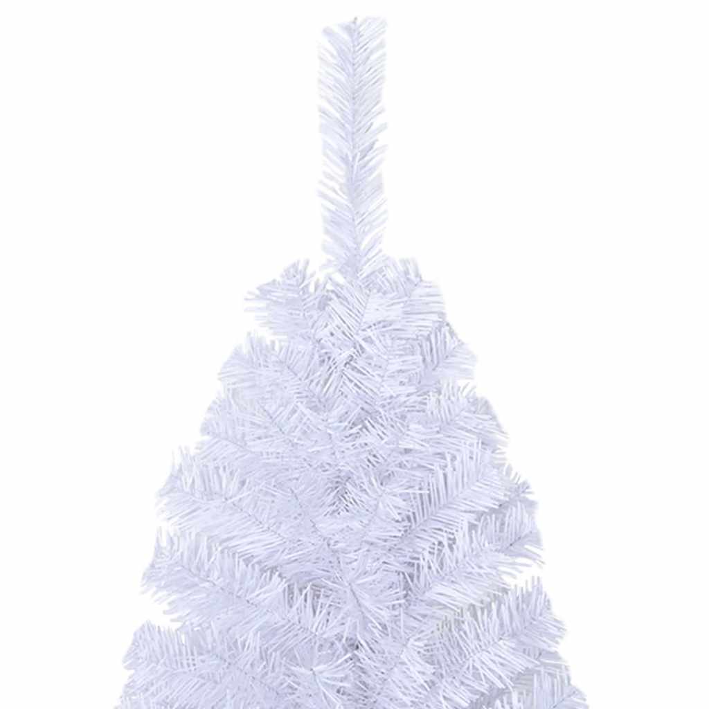 Albero di Natale Artificiale con Rami Spessi Bianco 150 cm PVC
