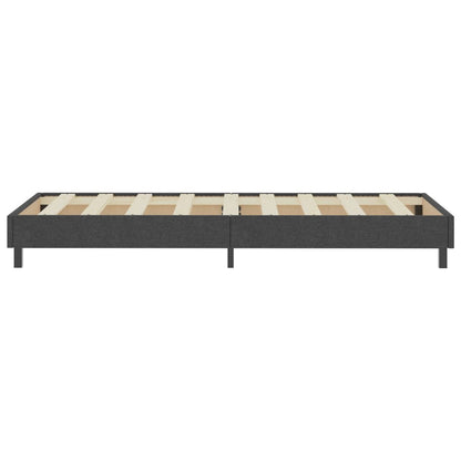 Letto a Molle Grigio Scuro in Tessuto 80x200 cm
