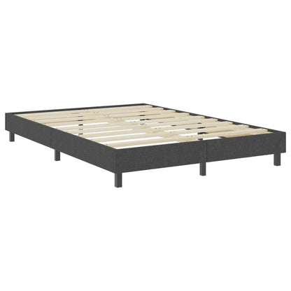 Letto a Molle Grigio Scuro in Tessuto 140x200 cm