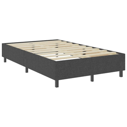 Letto a Molle Grigio Scuro in Tessuto 120x200 cm