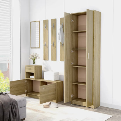 Armadio Corridoio Rovere Sonoma 55x25x189 cm Legno Multistrato