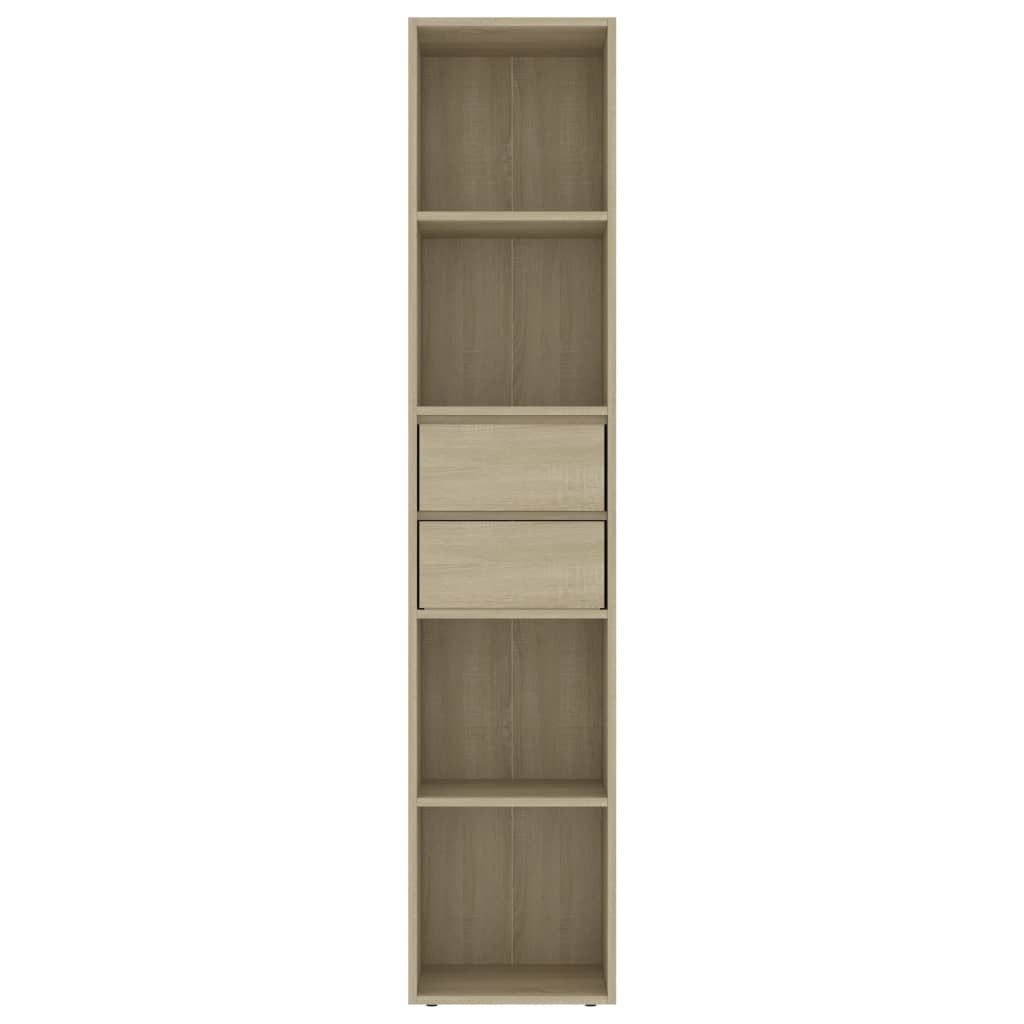 Libreria Rovere Sonoma 36x30x171 cm in Legno Multistrato