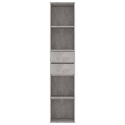 Libreria Grigio Cemento 36x30x171 cm in Legno Multistrato