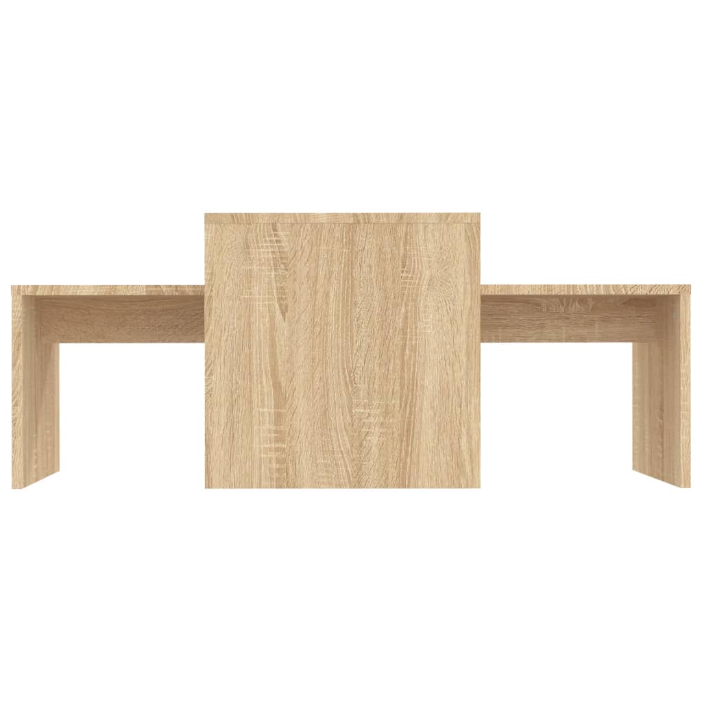Set Tavolini Salotto Rovere Sonoma 100x48x40 cm Multistrato
