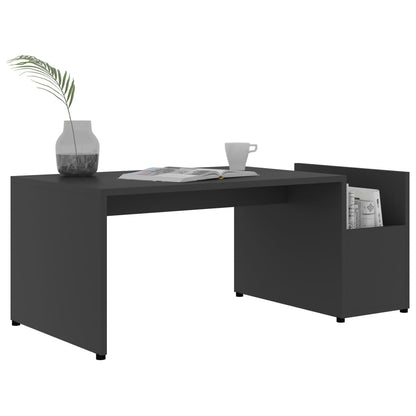 Tavolino da Salotto Grigio 90x45x35 cm in Legno Multistrato