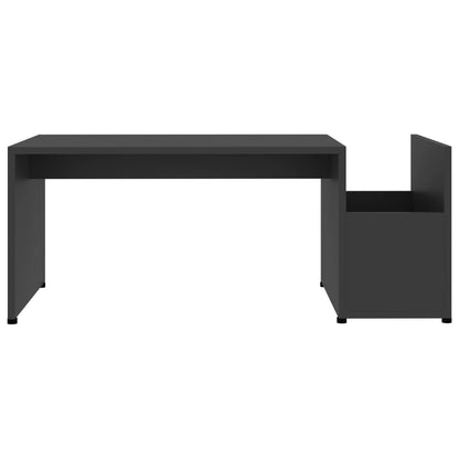 Tavolino da Salotto Grigio 90x45x35 cm in Legno Multistrato