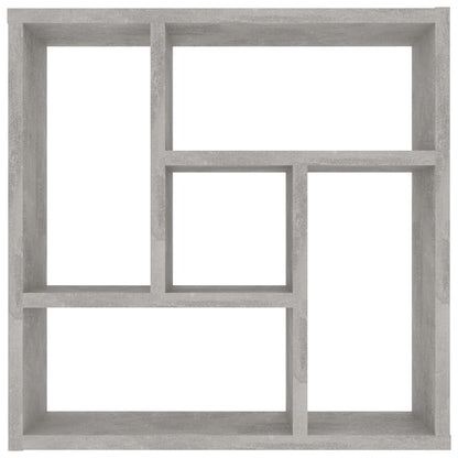 Scaffale a Parete Grigio Cemento 45,1x16x45,1 Legno Multistrato