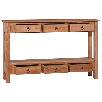 Tavolo Consolle 120x30x75 cm in Massello di Mogano
