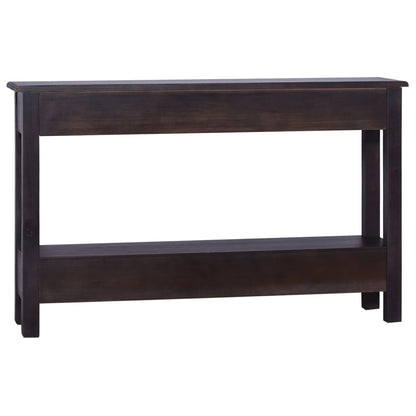 Tavolo Consolle Caffè Nero Chiaro 120x30x75 cm Legno di Mogano