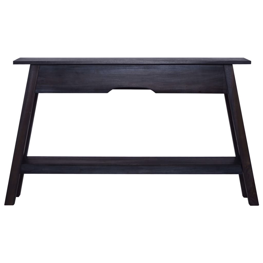 Tavolo Consolle Nero 120x30x75 cm in Massello di Mogano