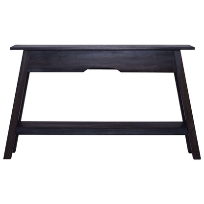 Tavolo Consolle Nero 120x30x75 cm in Massello di Mogano