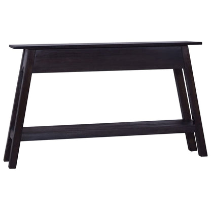 Tavolo Consolle Nero 120x30x75 cm in Massello di Mogano