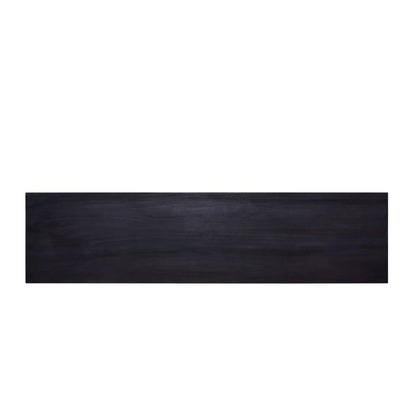 Tavolo Consolle Nero 120x30x75 cm in Massello di Mogano