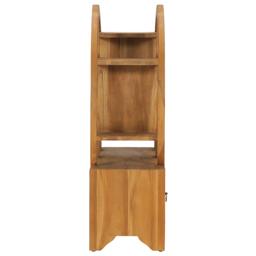 Armadietto con Mensola Yin Yang 68x26x83 cm in Legno di Teak