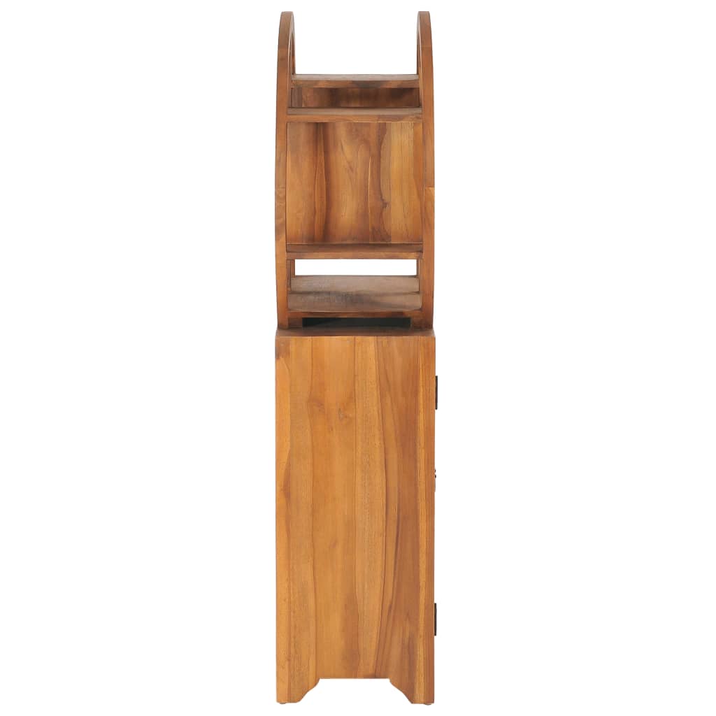 Armadietto con Mensola Yin Yang 70x30x130 cm in Legno di Teak