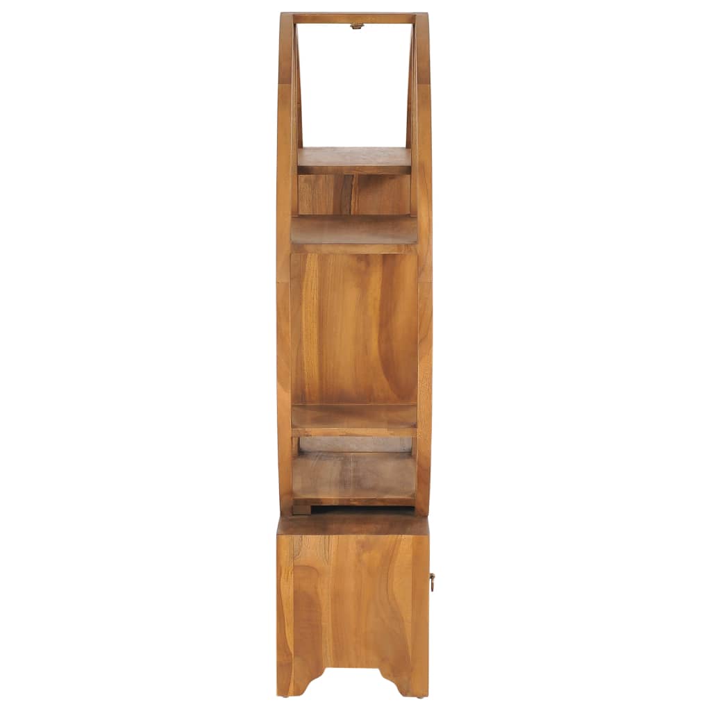 Armadietto con Mensola Yin Yang 100x26x112 cm in Legno di Teak