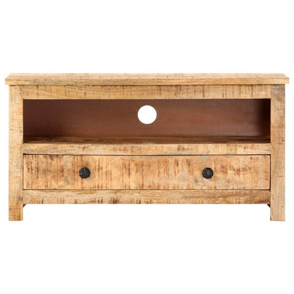 Mobile Porta TV 79x30x40 cm in Legno di Mango Grezzo
