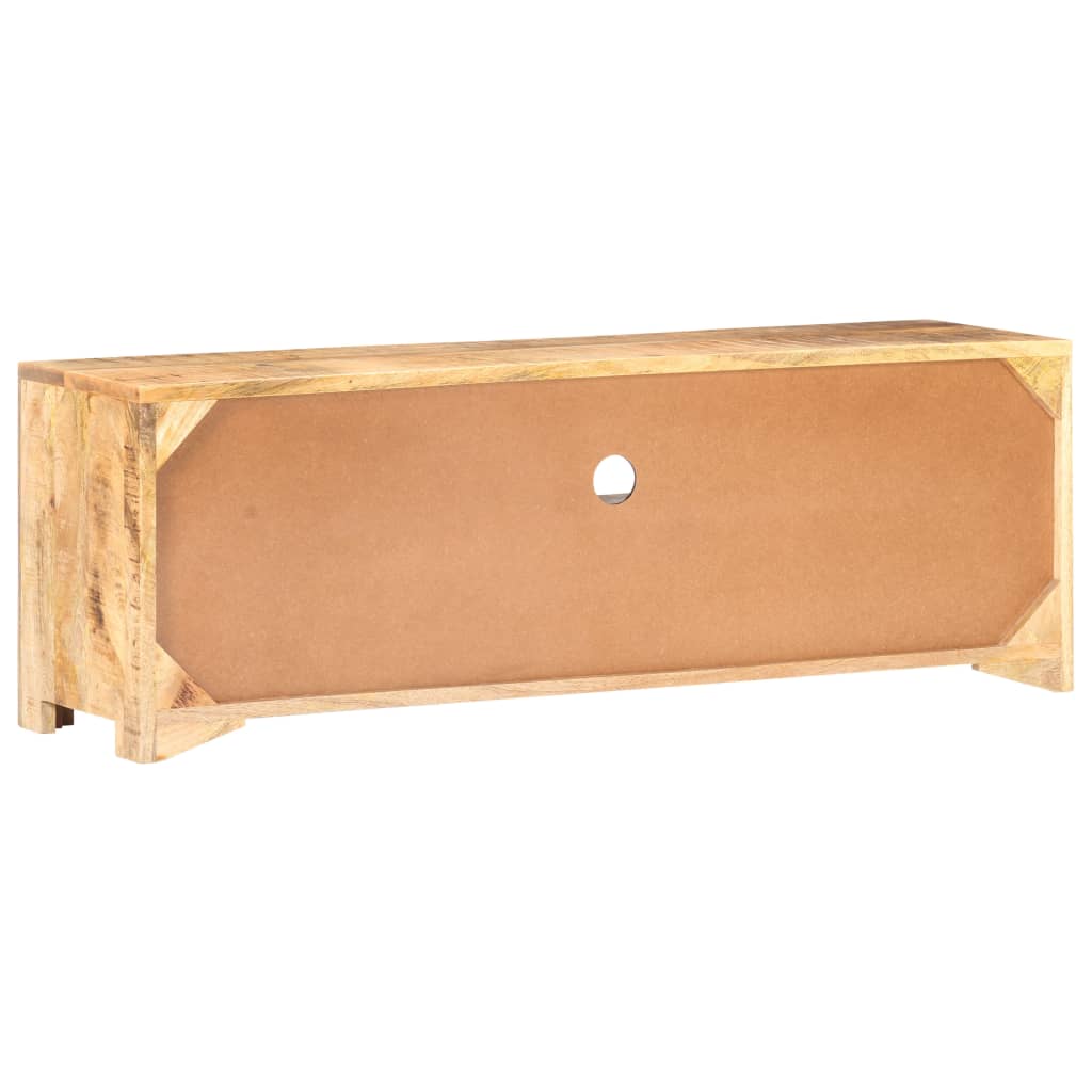 Mobile Porta TV 119x30x41 cm in Legno di Mango Grezzo