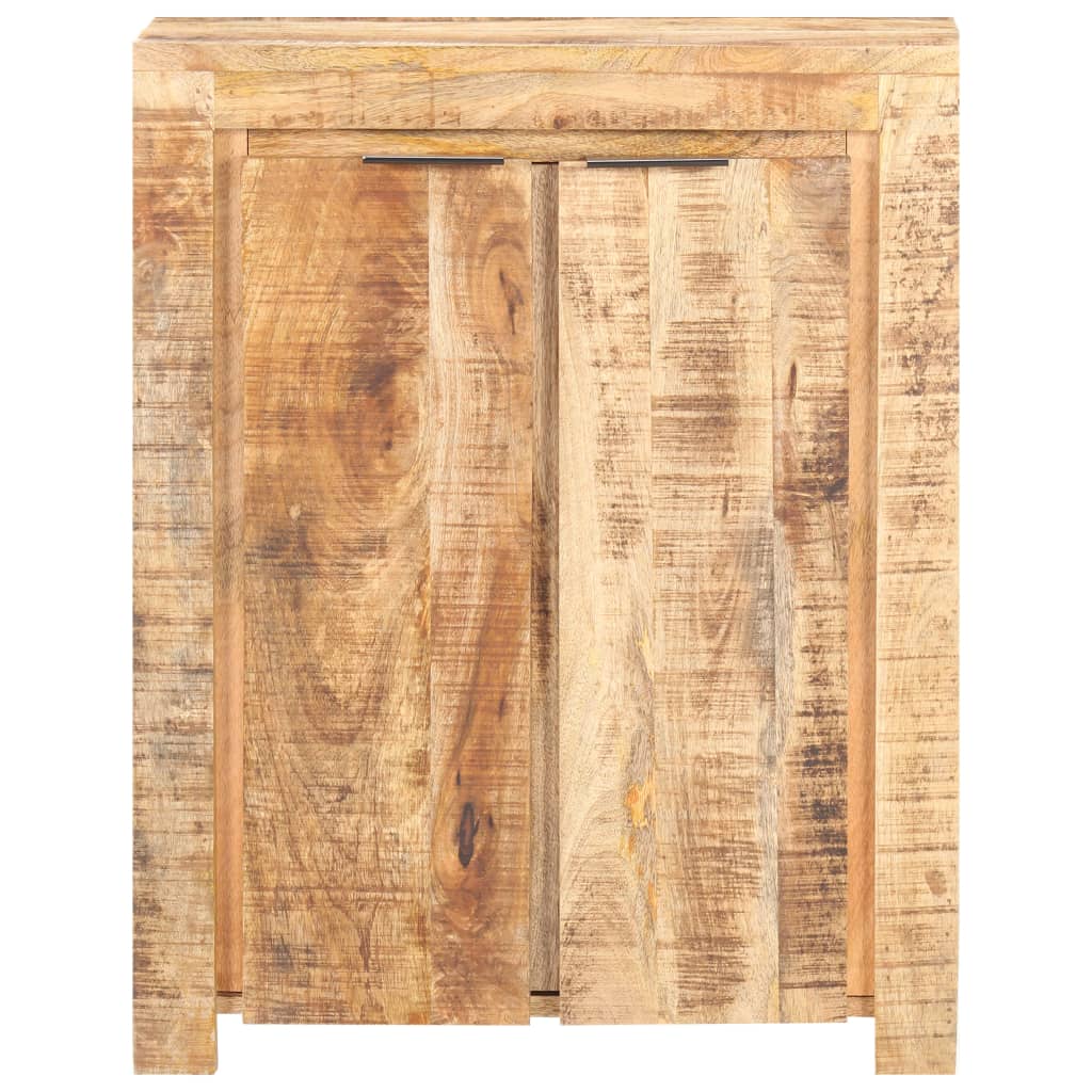 Credenza 59x35x75 cm in Legno Massello di Mango Grezzo