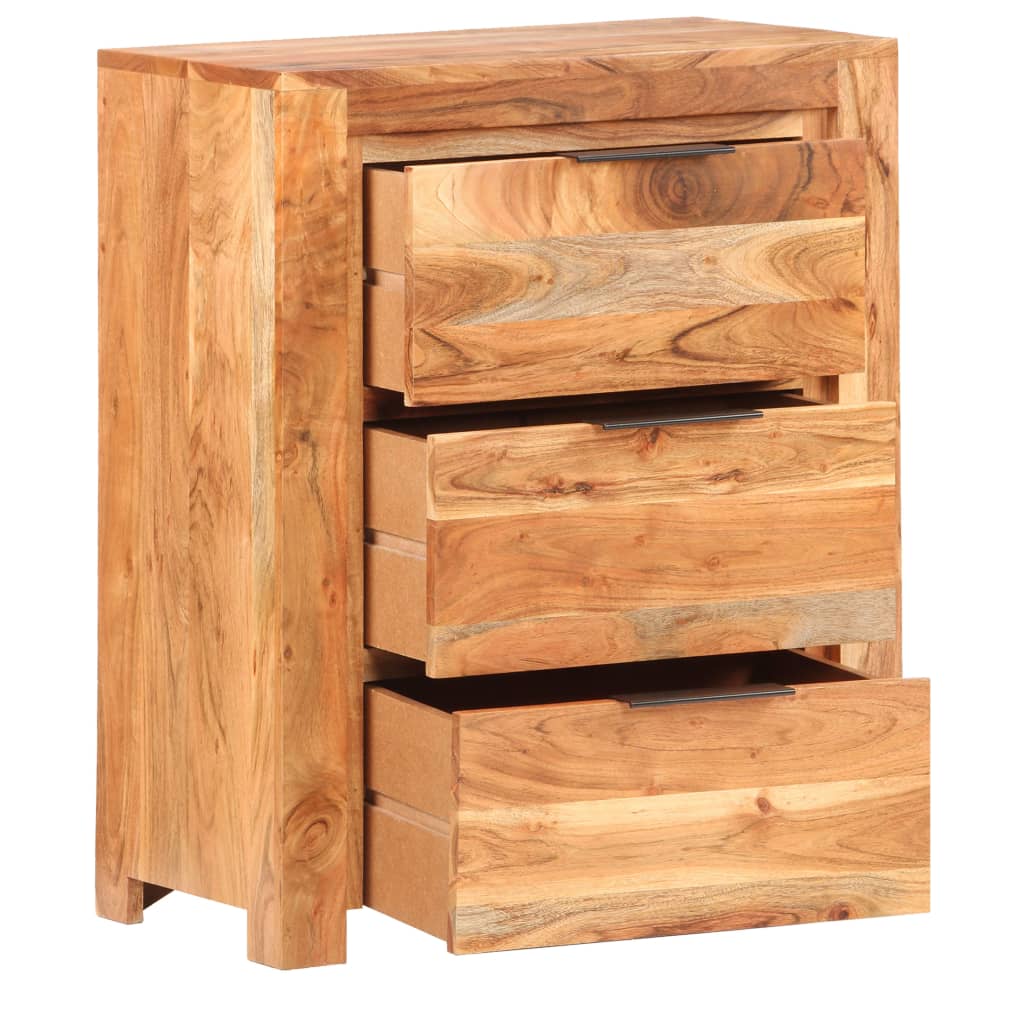 Credenza 59x33x75 cm in Legno Massello di Acacia