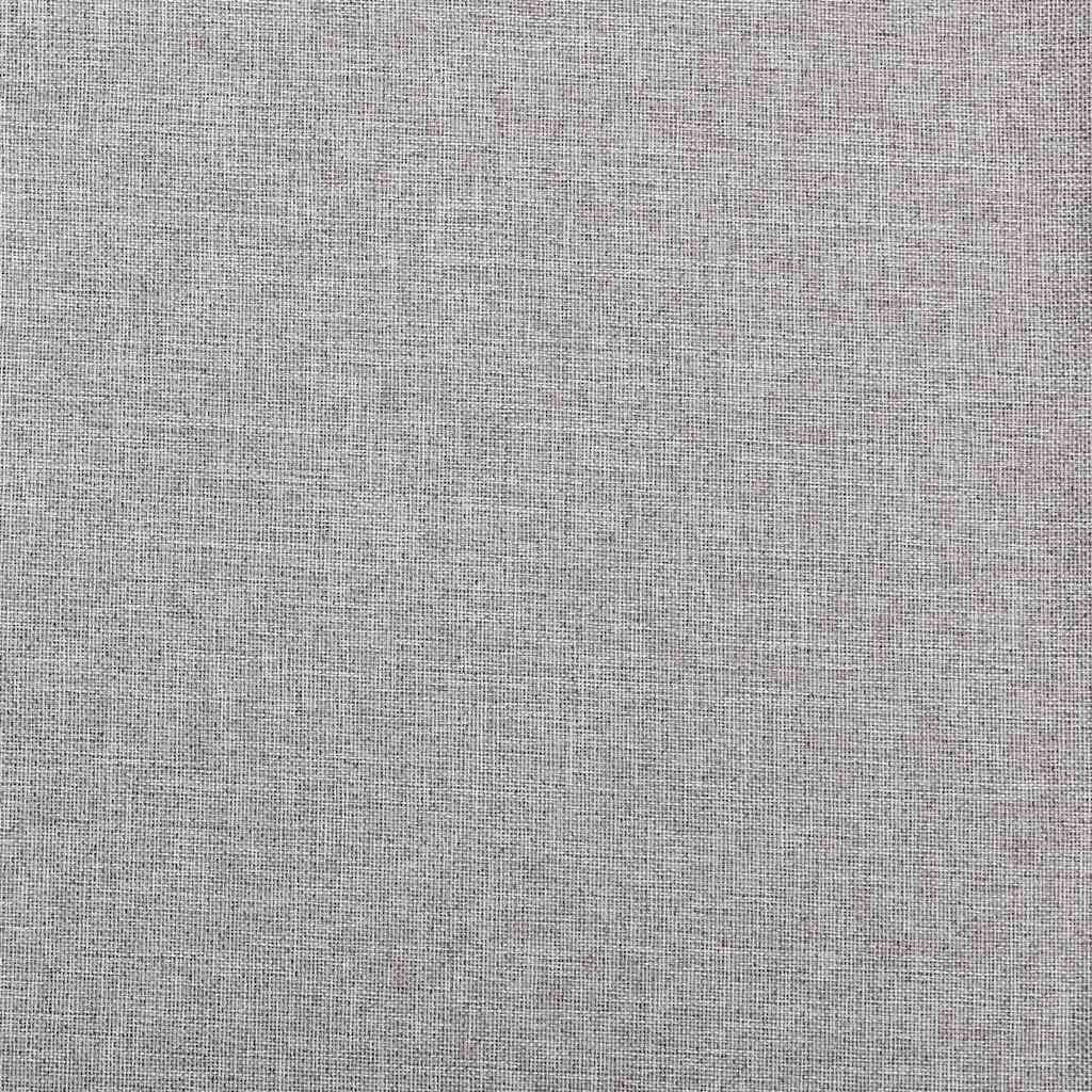 Tenda Oscurante Effetto Lino con Occhielli Grigio 290x245 cm