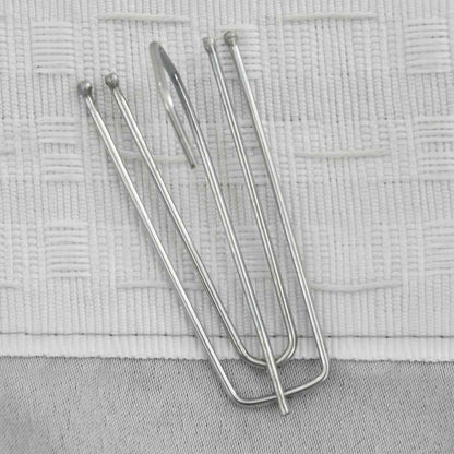 Tende Oscuranti con Ganci Effetto Lino 2 pz Grigie 140x225 cm