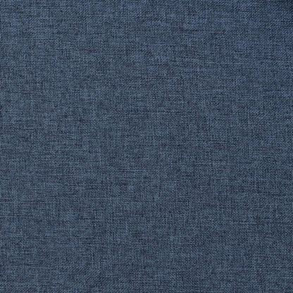Tende Oscuranti Effetto Lino con Occhielli 2 pz Blu 140x225 cm