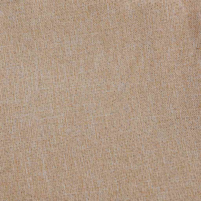 Tenda Oscurante Effetto Lino con Occhielli Beige 290x245 cm