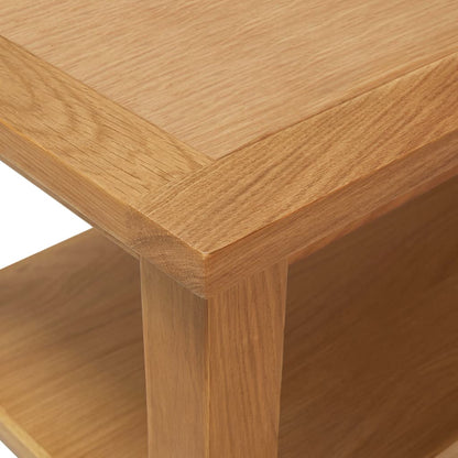 Tavolino da Salotto 90x45x40 cm in Legno Massello di Rovere