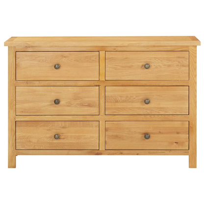 Cassettiera 105x33,5x73 cm in Legno Massello di Rovere
